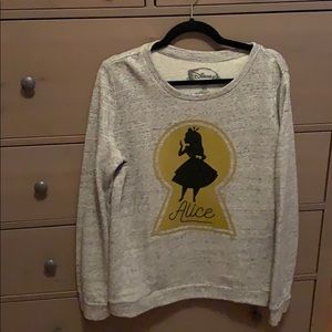 Alice in Wonderland dressy sweatshirt! NEW!!!